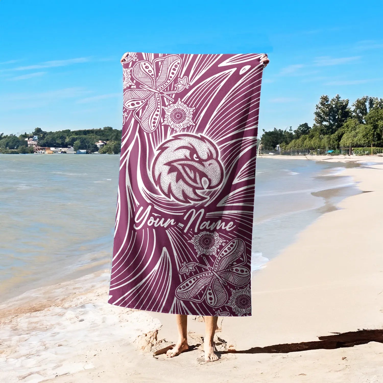 MAN Personalized Custom Pool Travel Beach and Bath Towels 9