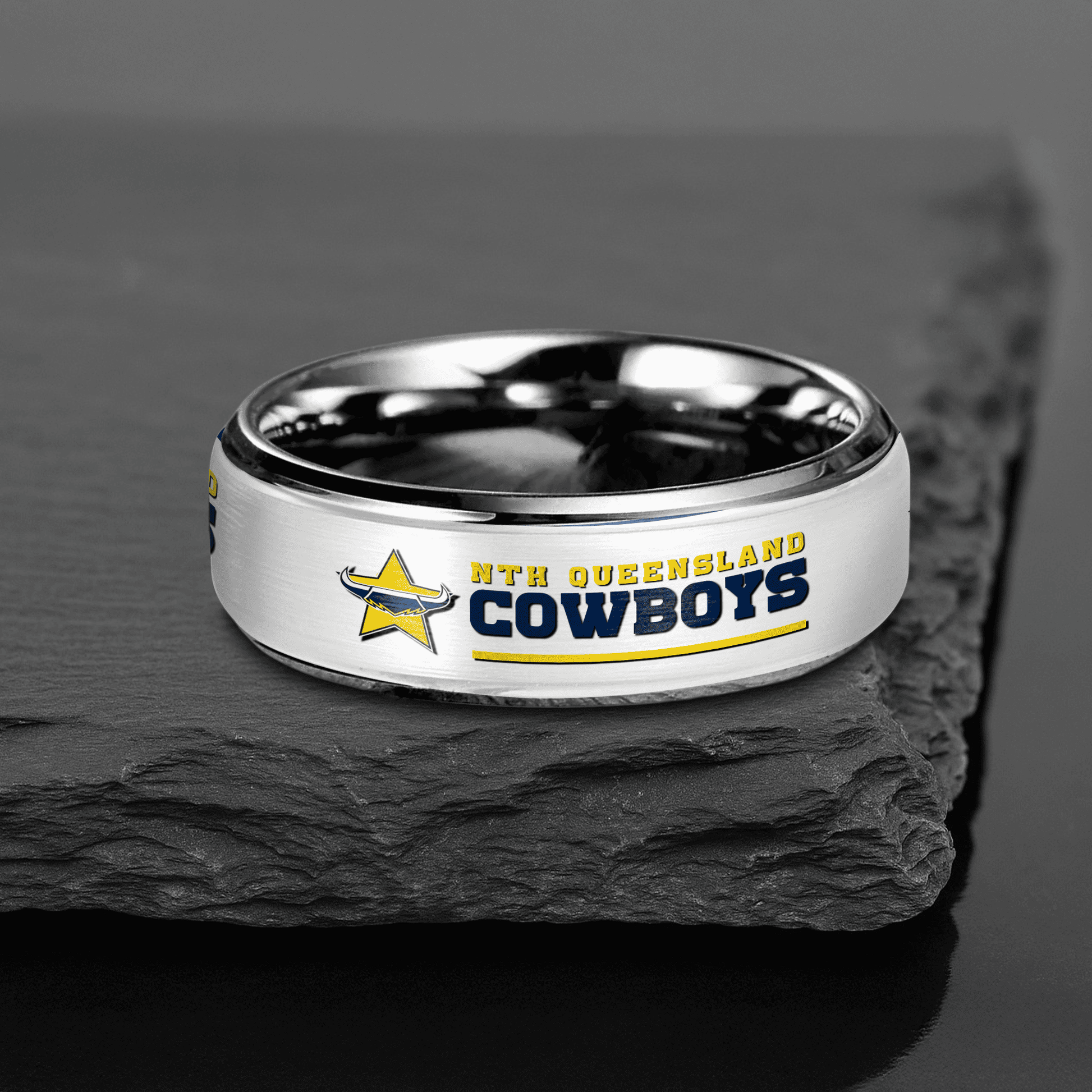 NRL Silver Tungsten Rings Gift For Fans 8