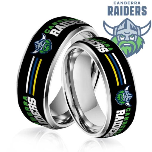 NRL Silver Tungsten Rings Gift For Fans 29