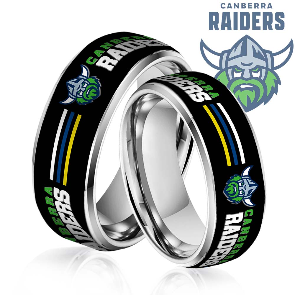 NRL Silver Tungsten Rings Gift For Fans 29