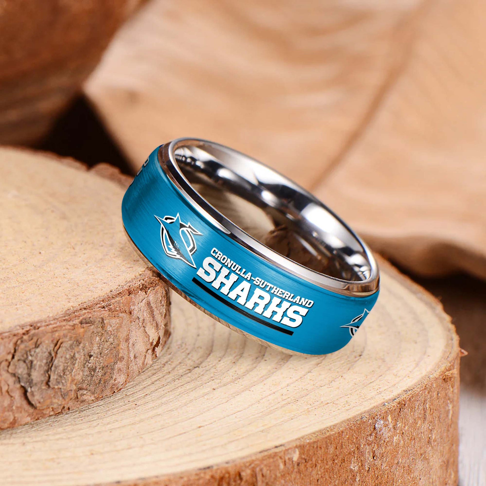 NRL Silver Tungsten Rings Gift For Fans 19