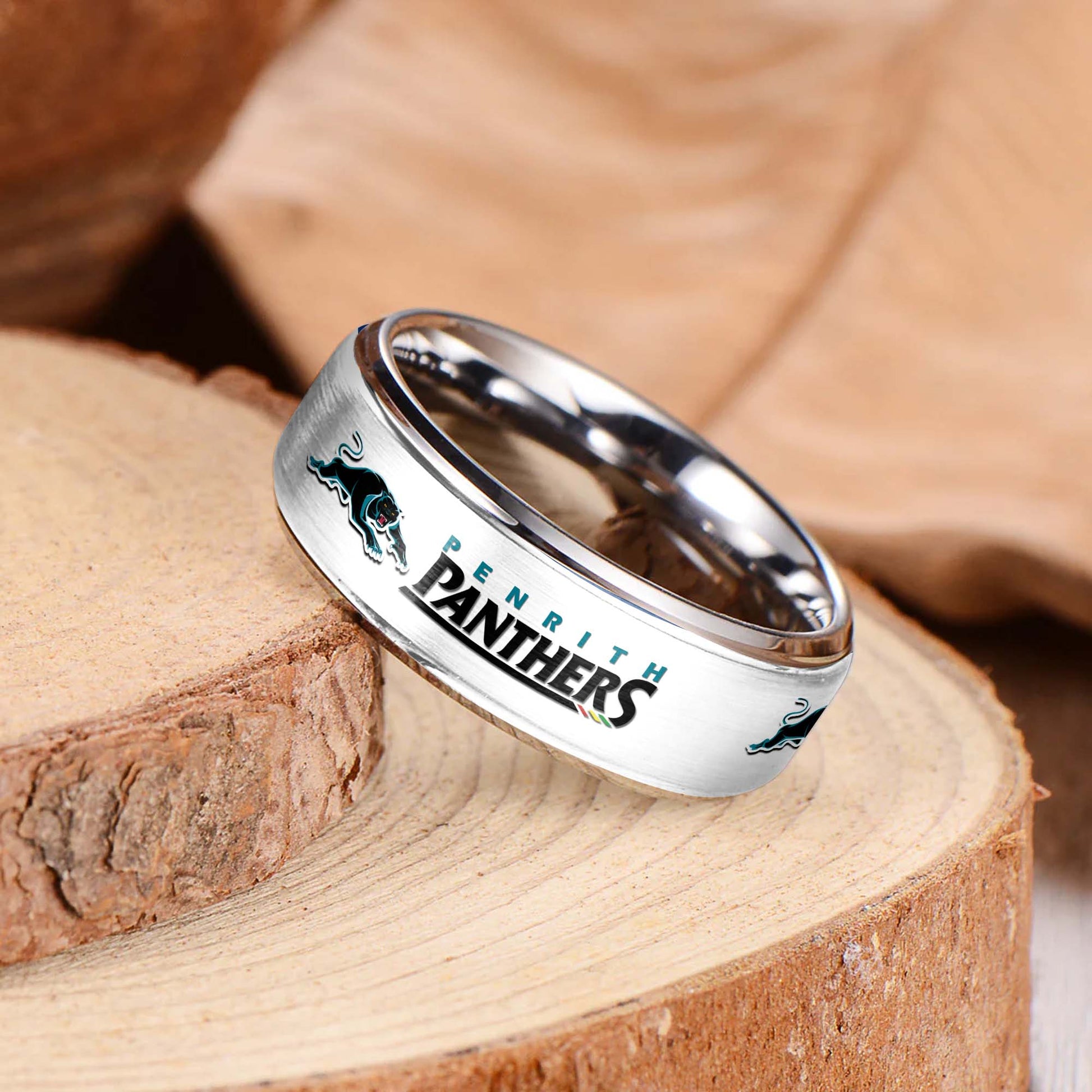 NRL Silver Tungsten Rings Gift For Fans 15