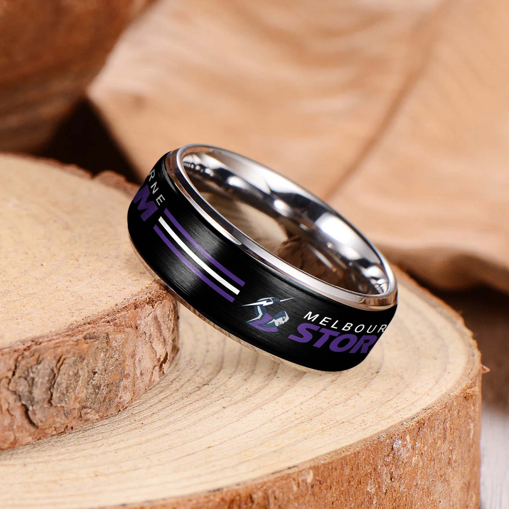 NRL Silver Tungsten Rings Gift For Fans 30