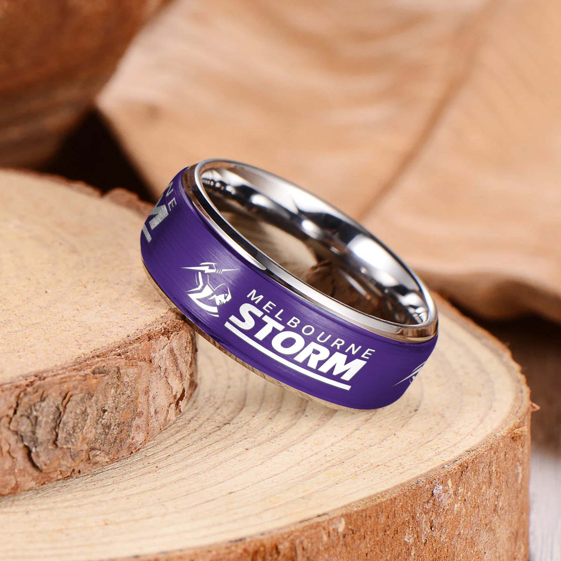 NRL Silver Tungsten Rings Gift For Fans 26
