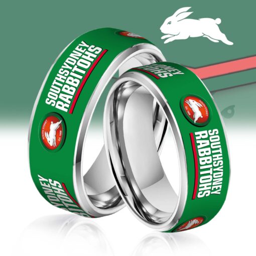 NRL Silver Tungsten Rings Gift For Fans 22