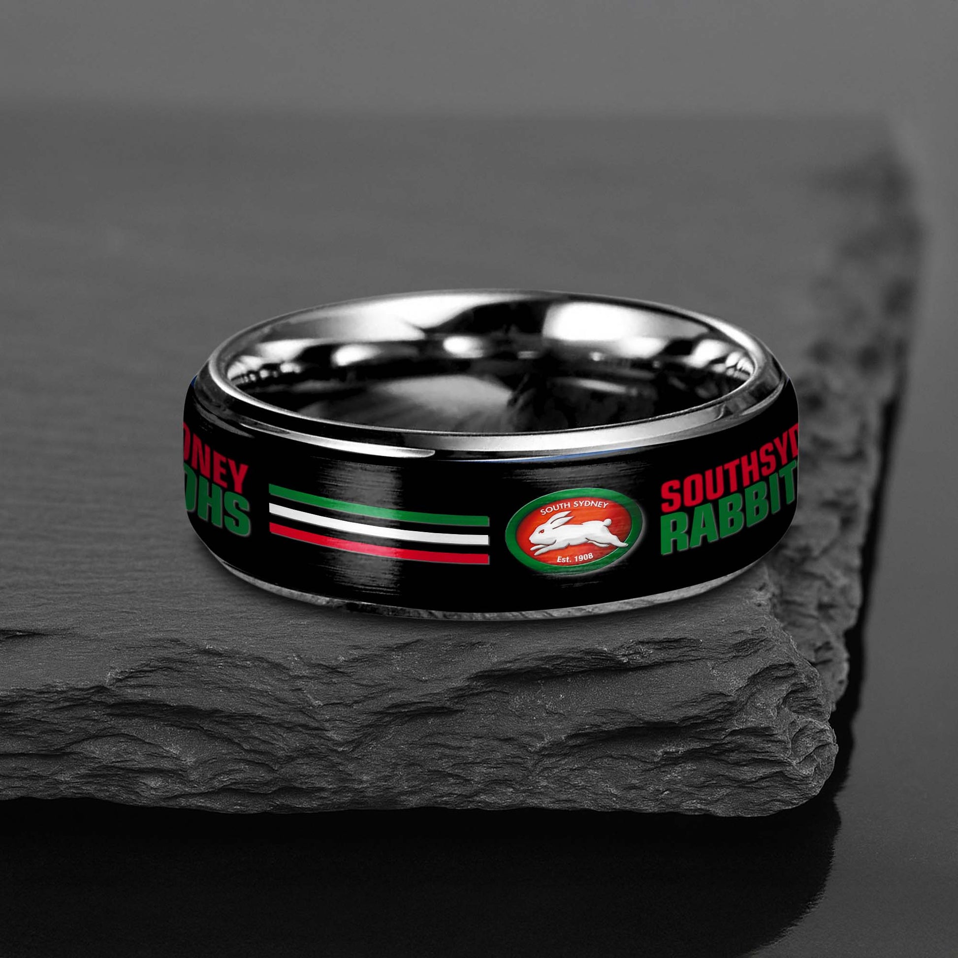 NRL Silver Tungsten Rings Gift For Fans 21