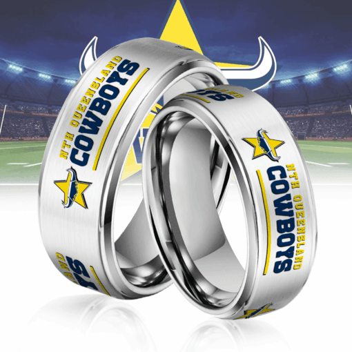 NRL Silver Tungsten Rings Gift For Fans 8
