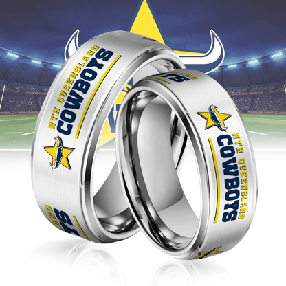NRL Silver Tungsten Rings Gift For Fans 8