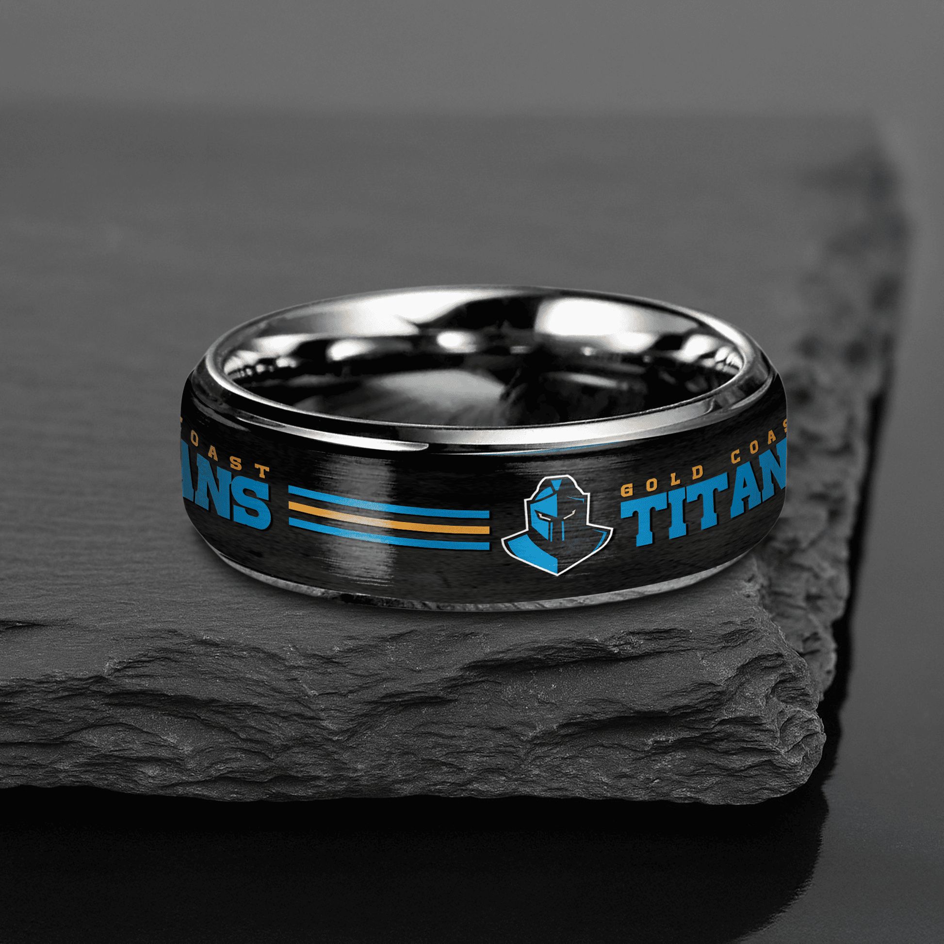 NRL Silver Tungsten Rings Gift For Fans