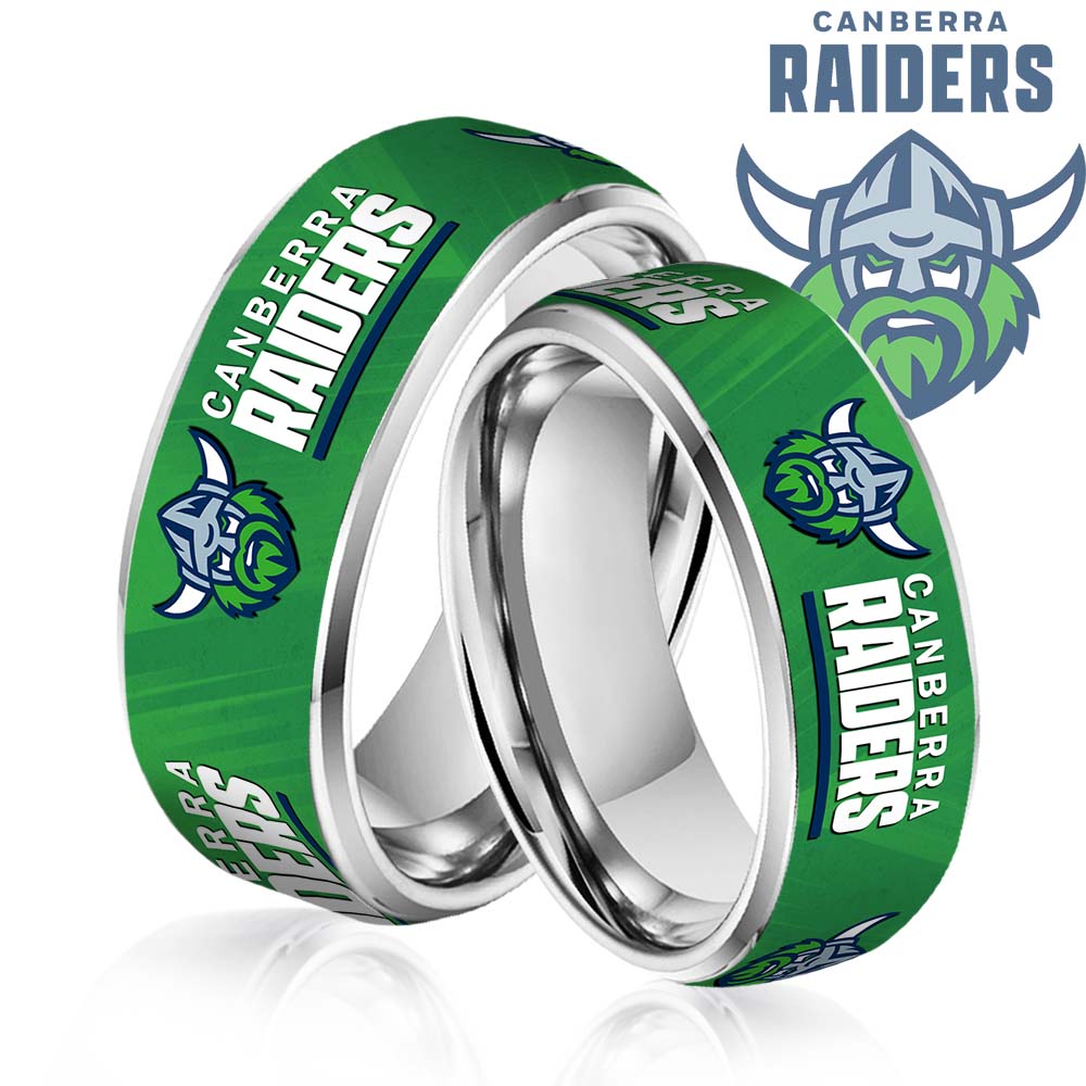 NRL Silver Tungsten Rings Gift For Fans 25
