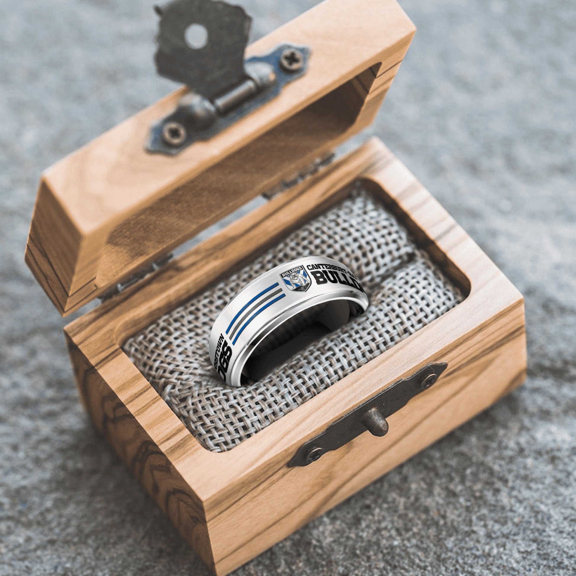 NRL Silver Tungsten Rings Gift For Fans 31