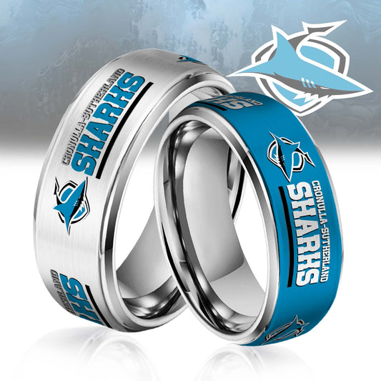 NRL Silver Tungsten Rings Gift For Fans 19