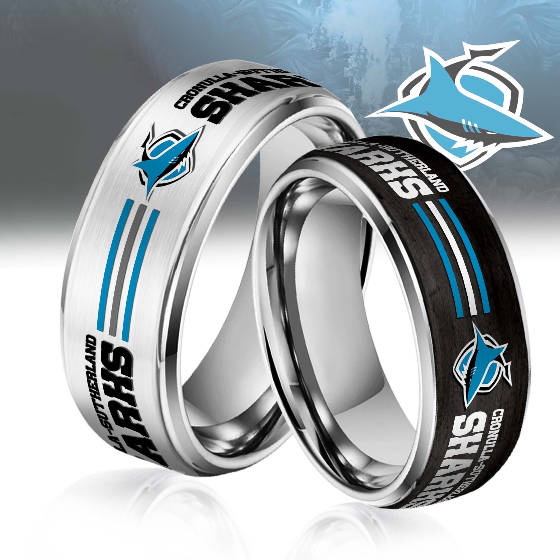 NRL Silver Tungsten Rings Gift For Fans 20