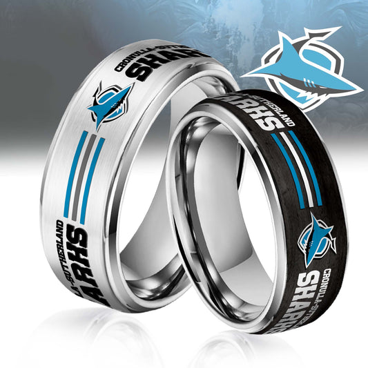 NRL Silver Tungsten Rings Gift For Fans 20