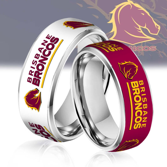 NRL Silver Tungsten Rings Gift For Fans 16