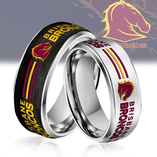 NRL Silver Tungsten Rings Gift For Fans 18