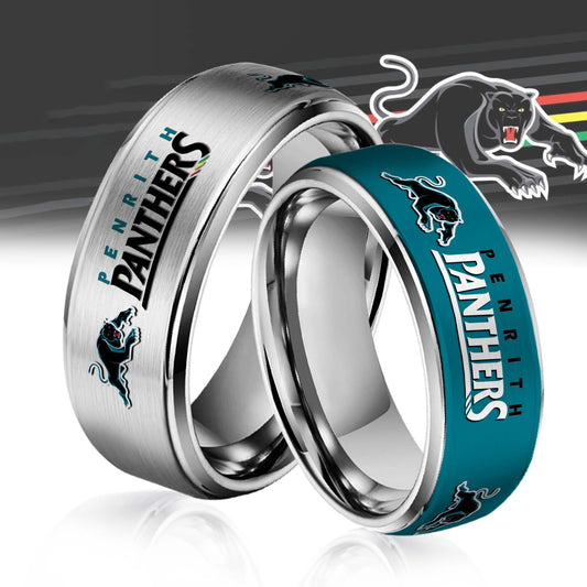 NRL Silver Tungsten Rings Gift For Fans 15