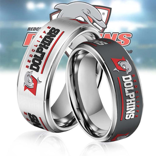 NRL Silver Tungsten Rings Gift For Fans 10