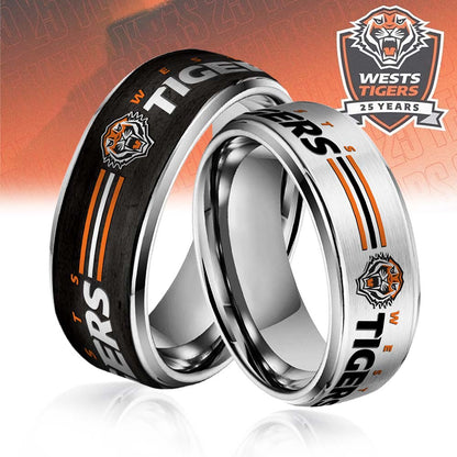 NRL Silver Tungsten Rings Gift For Fans 3