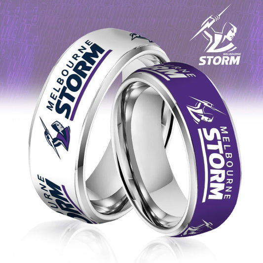 NRL Silver Tungsten Rings Gift For Fans 26