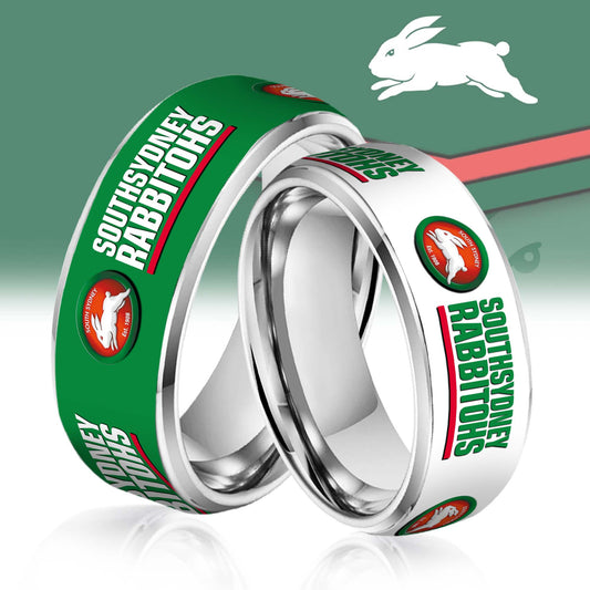 NRL Silver Tungsten Rings Gift For Fans 22