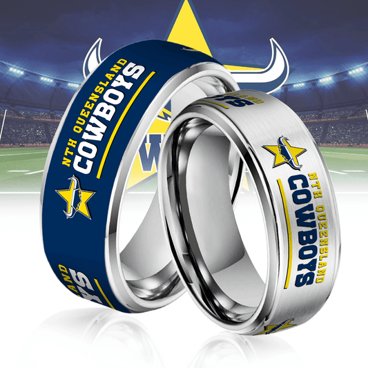 NRL Silver Tungsten Rings Gift For Fans 8