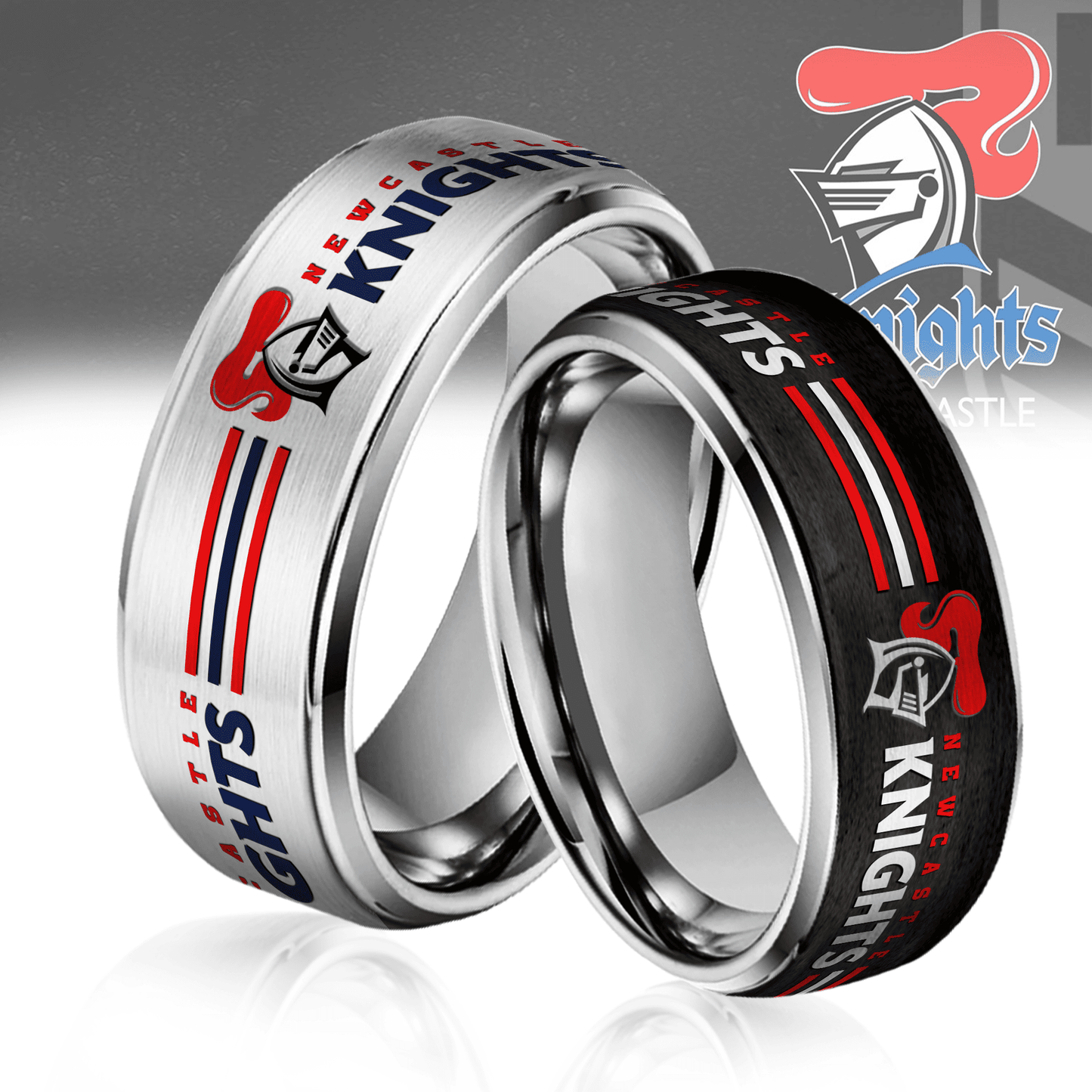 NRL Silver Tungsten Rings Gift For Fans 5