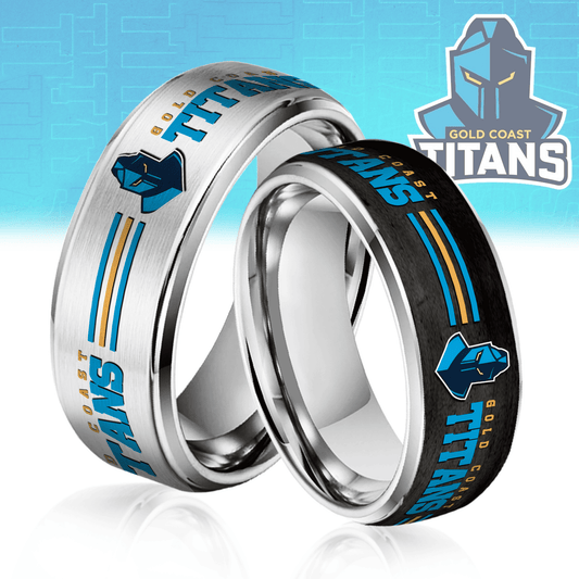 NRL Silver Tungsten Rings Gift For Fans