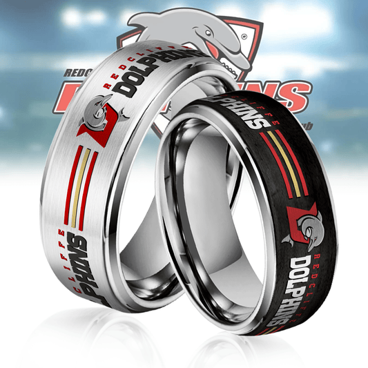NRL Silver Tungsten Rings Gift For Fans 17