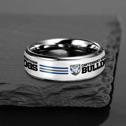 NRL Silver Tungsten Rings Gift For Fans 31