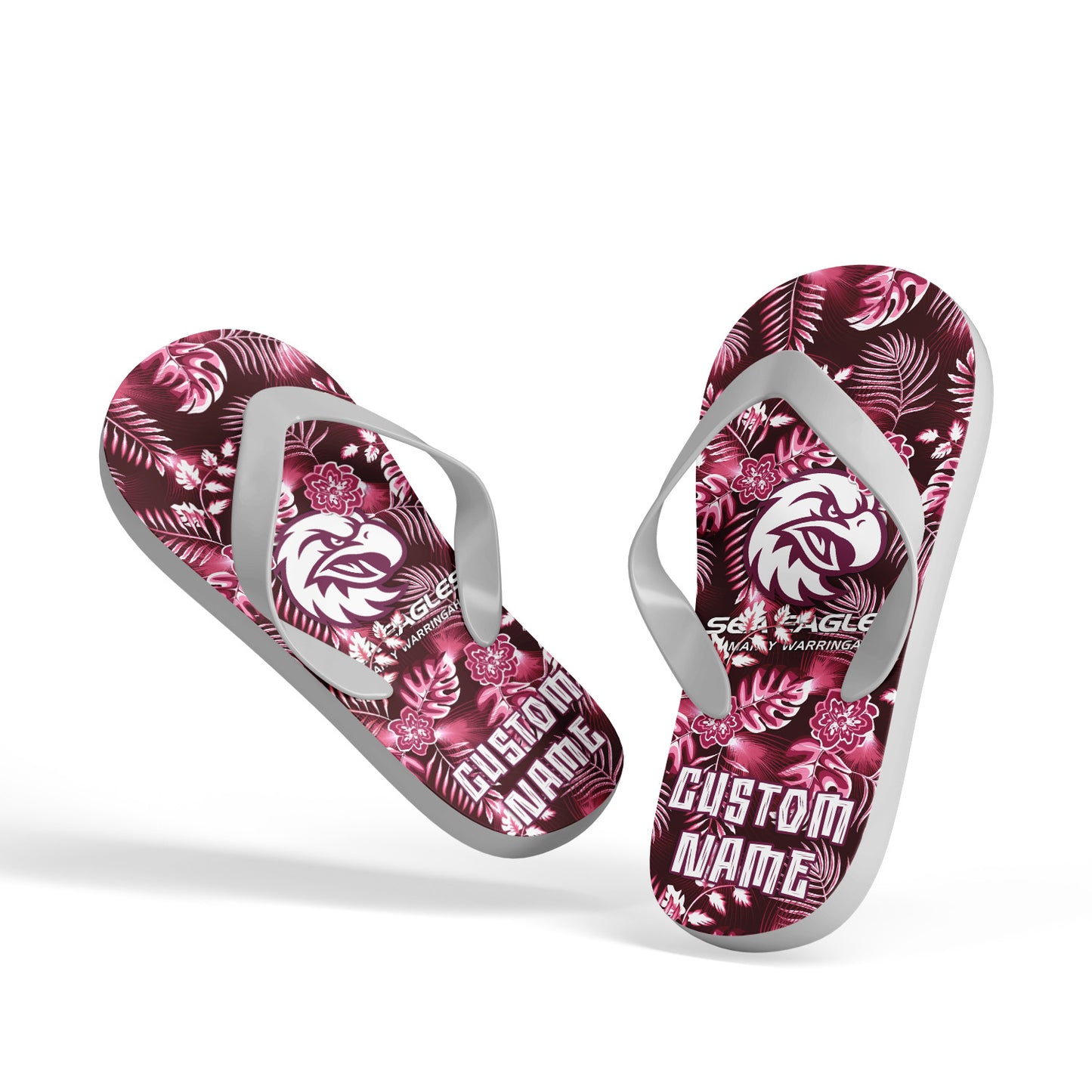MAN personalized custom flip flops 4