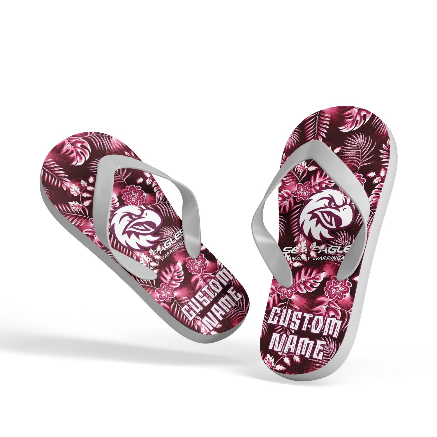 MAN personalized custom flip flops 4