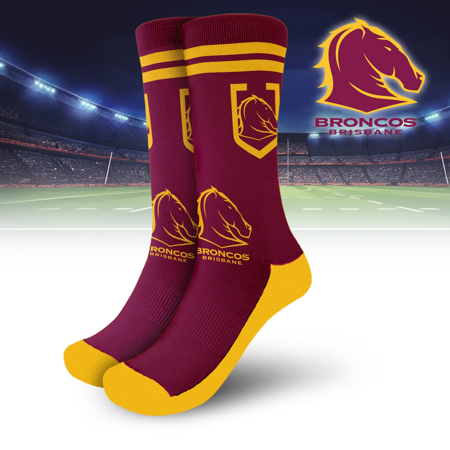 BRI Personalized Custom Crew Socks