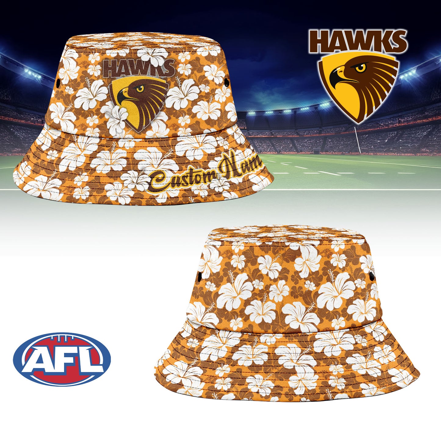 HAW Sports Personalized Custom Bucket Hat