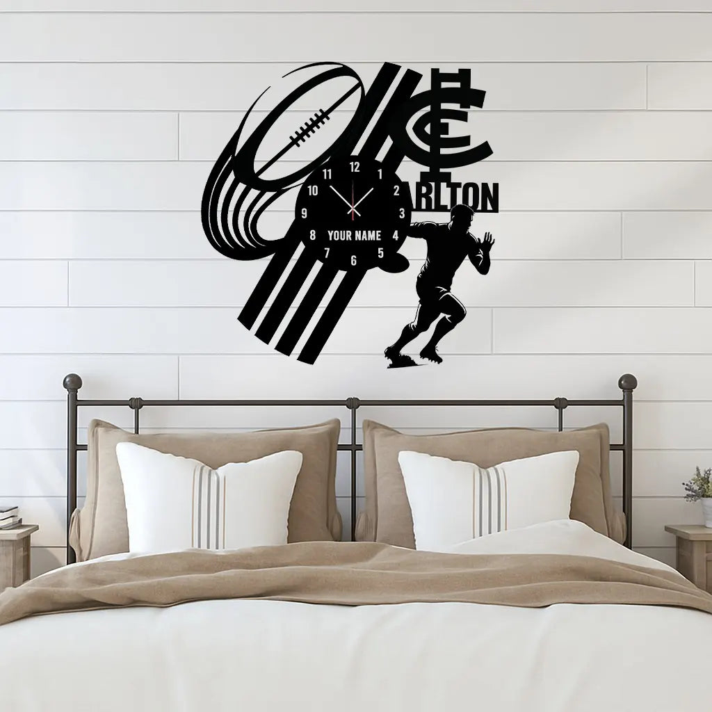 CAR Personalized Custom Vinyl Clock With Led For Home