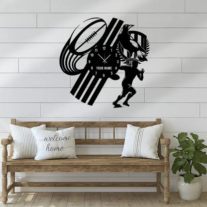COL Personalized Custom Vinyl Clock With Led For Home