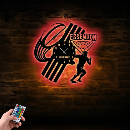 ESS Personalized Custom Vinyl Clock With Led For Home