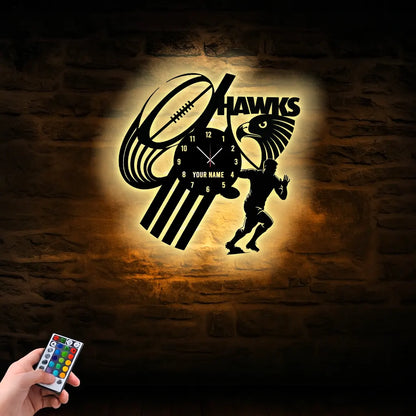 HAW Personalized Custom Vinyl Clock With Led For Home