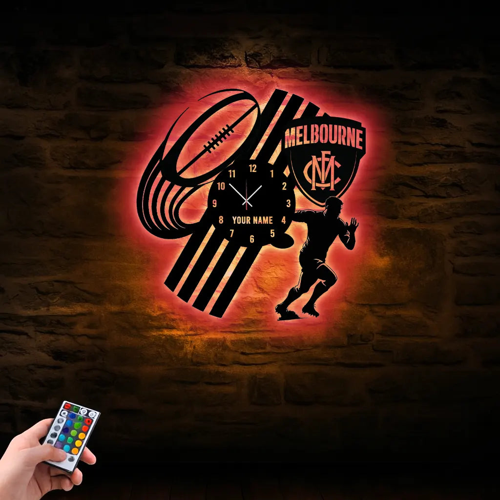 MD Personalized Custom Vinyl Clock With Led For Home