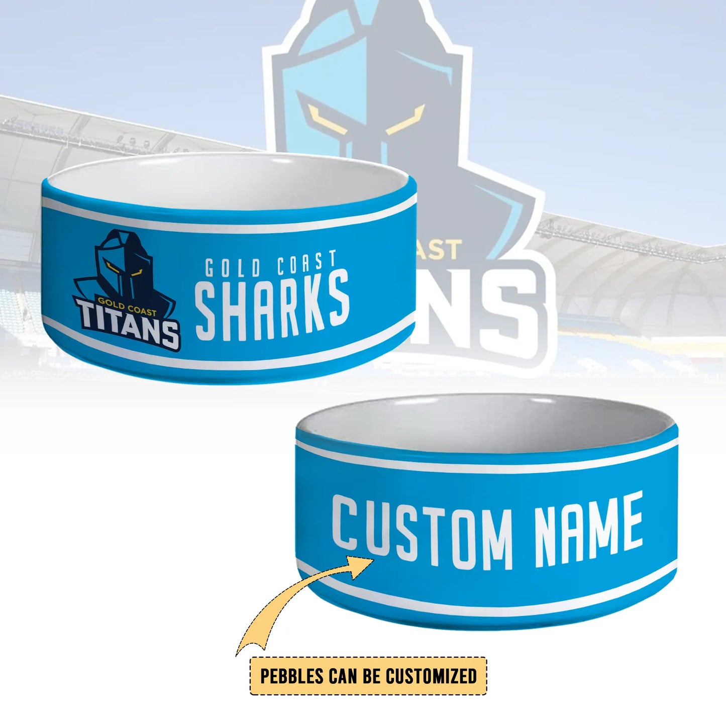 GLD Personalized Custom Ceramic Pet Bowl 3