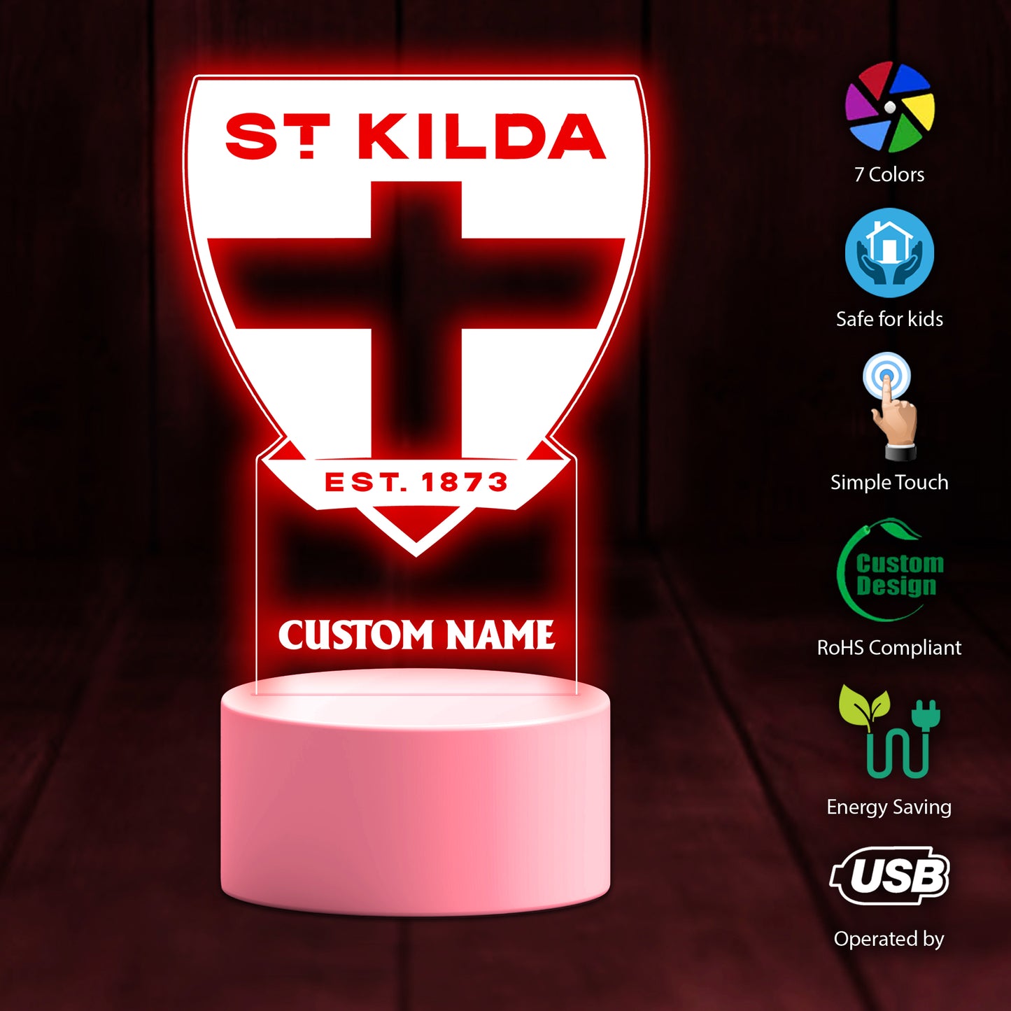 Stk Personalized Custom 3D Led Light Gift For Fans