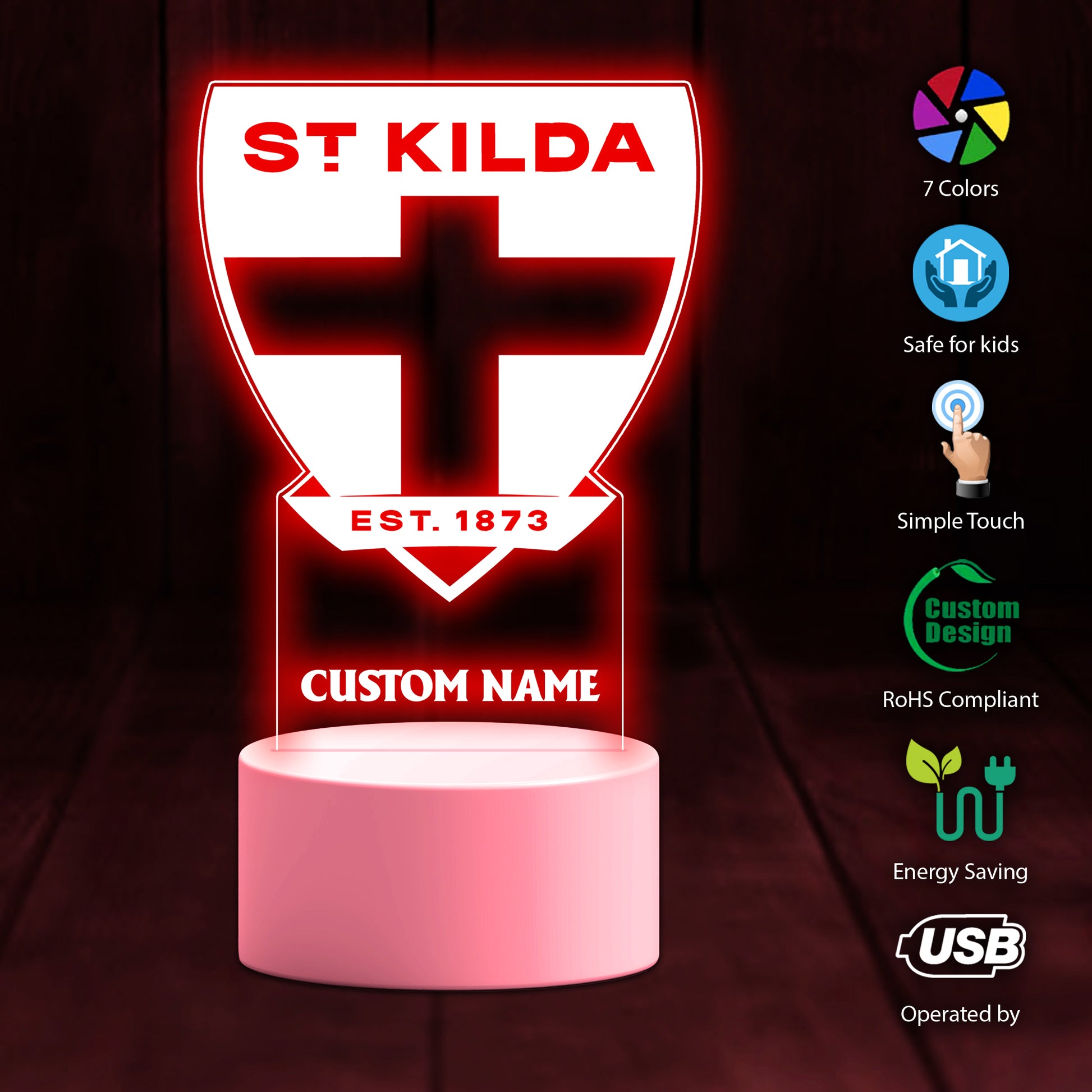 Stk Personalized Custom 3D Led Light Gift For Fans