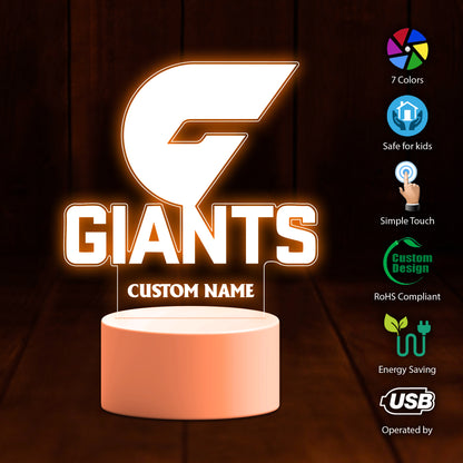 Gws Personalized Custom 3D Led Light Gift For Fans