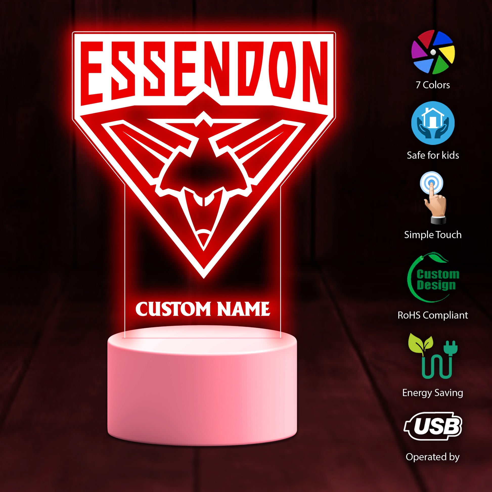 Ess Personalized Custom 3D Led Light Gift For Fans