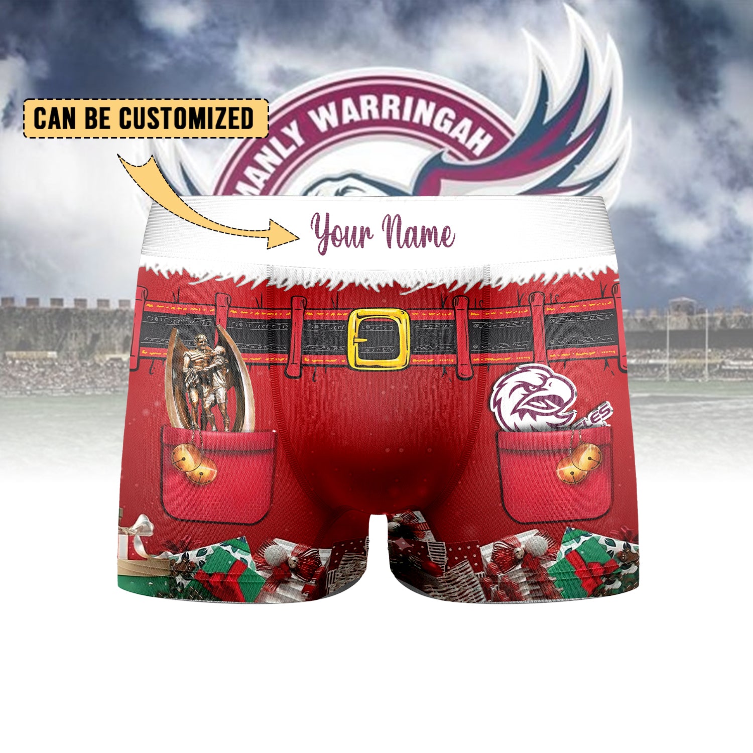 MAN Personalized Custom Boxer Briefs Men’s Underwear 4