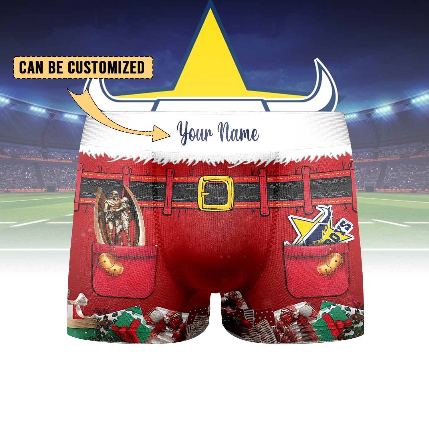 NQL Personalized Custom Boxer Briefs Men’s Underwear 4