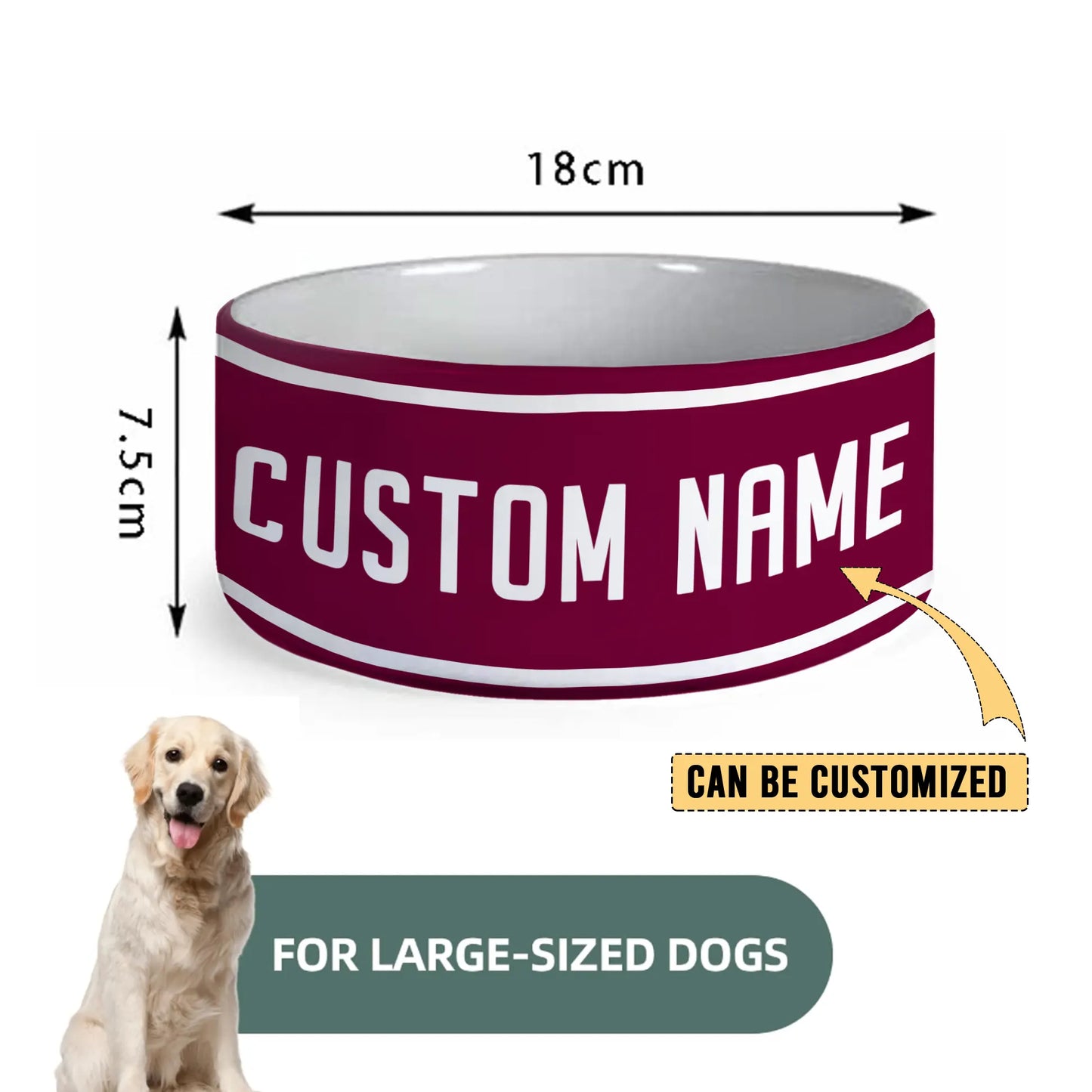 BRI Personalized Custom Ceramic Pet Bowl 3