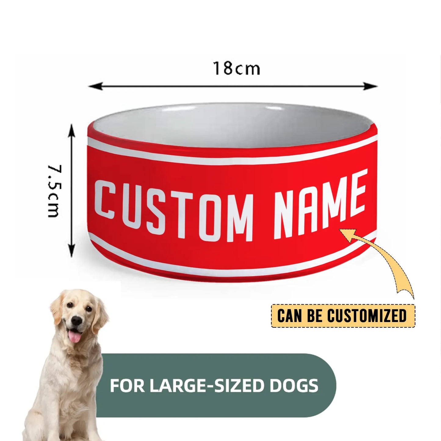 DOL Personalized Custom Ceramic Pet Bowl 3