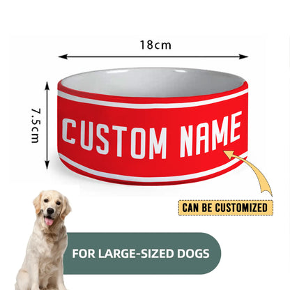 DOL Personalized Custom Ceramic Pet Bowl 3
