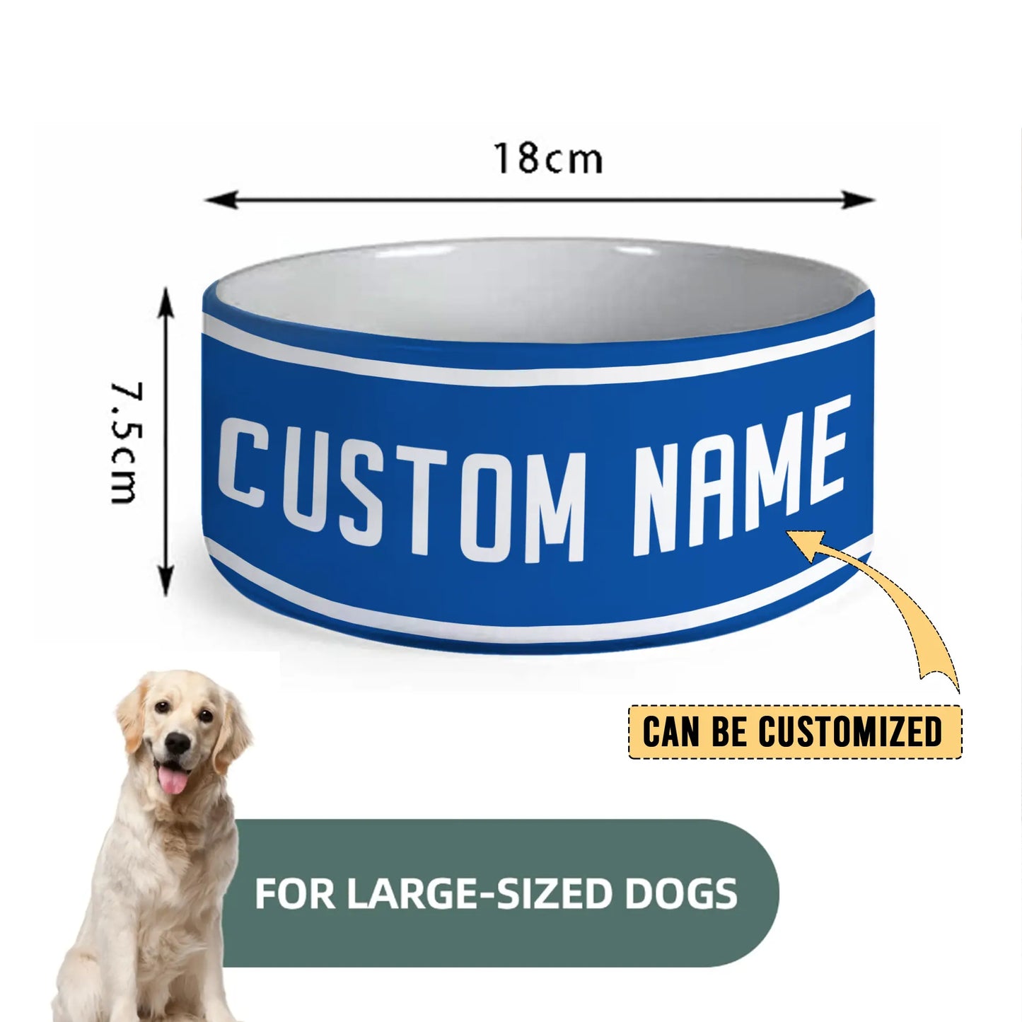 NEW Personalized Custom Ceramic Pet Bowl 3